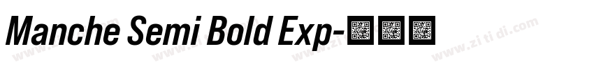 Manche Semi Bold Exp字体转换